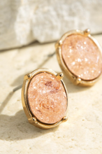 Load image into Gallery viewer, Glitter Glass Stone Earrings
