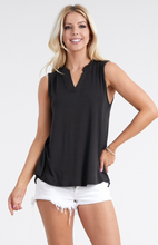 Load image into Gallery viewer, Placket Neck Sleeveless Top
