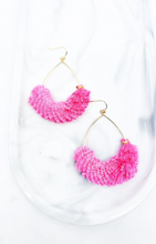 Load image into Gallery viewer, Teardrop Multi Tassel Earrings
