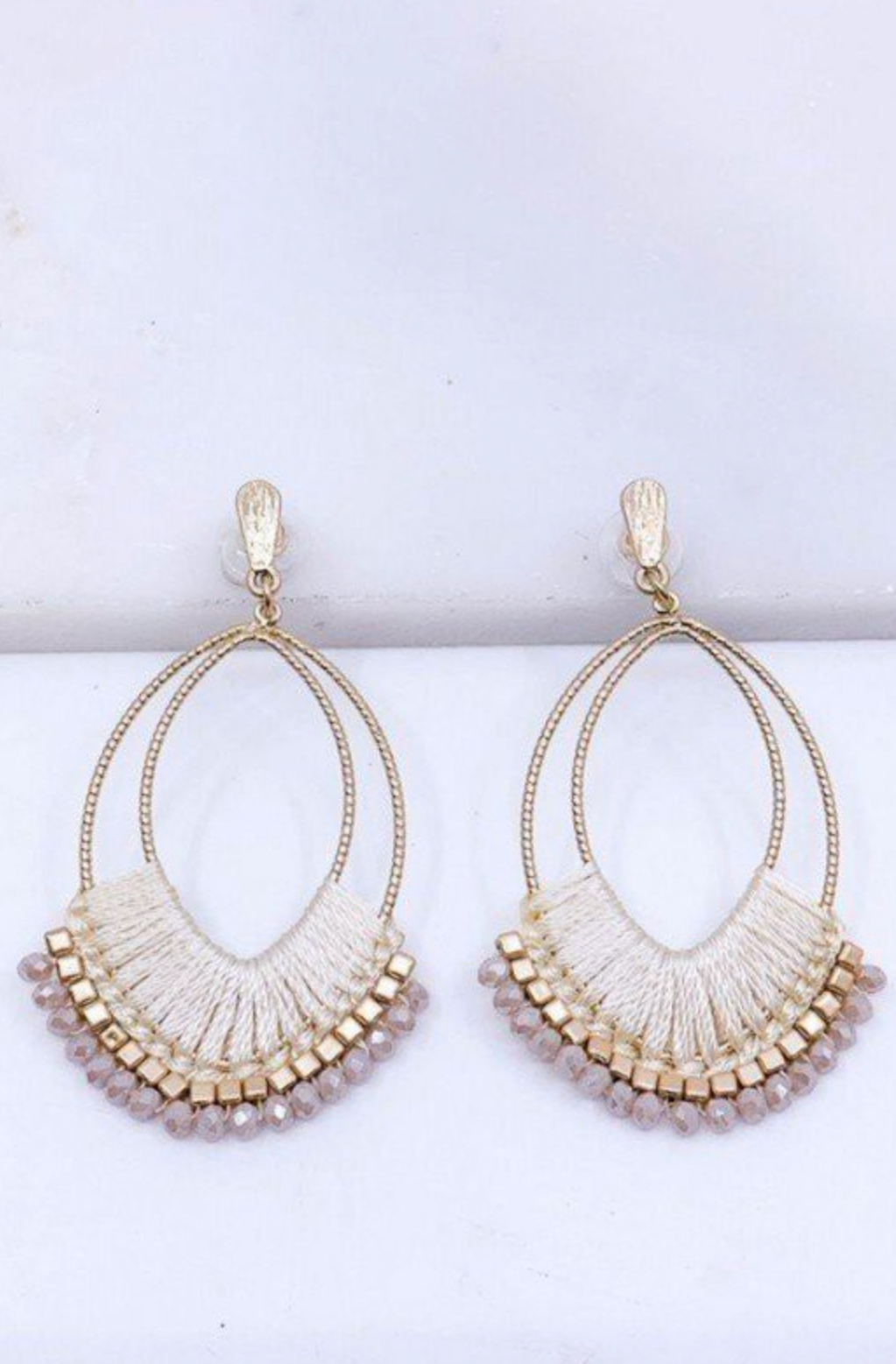 Threaded Statement Earrings