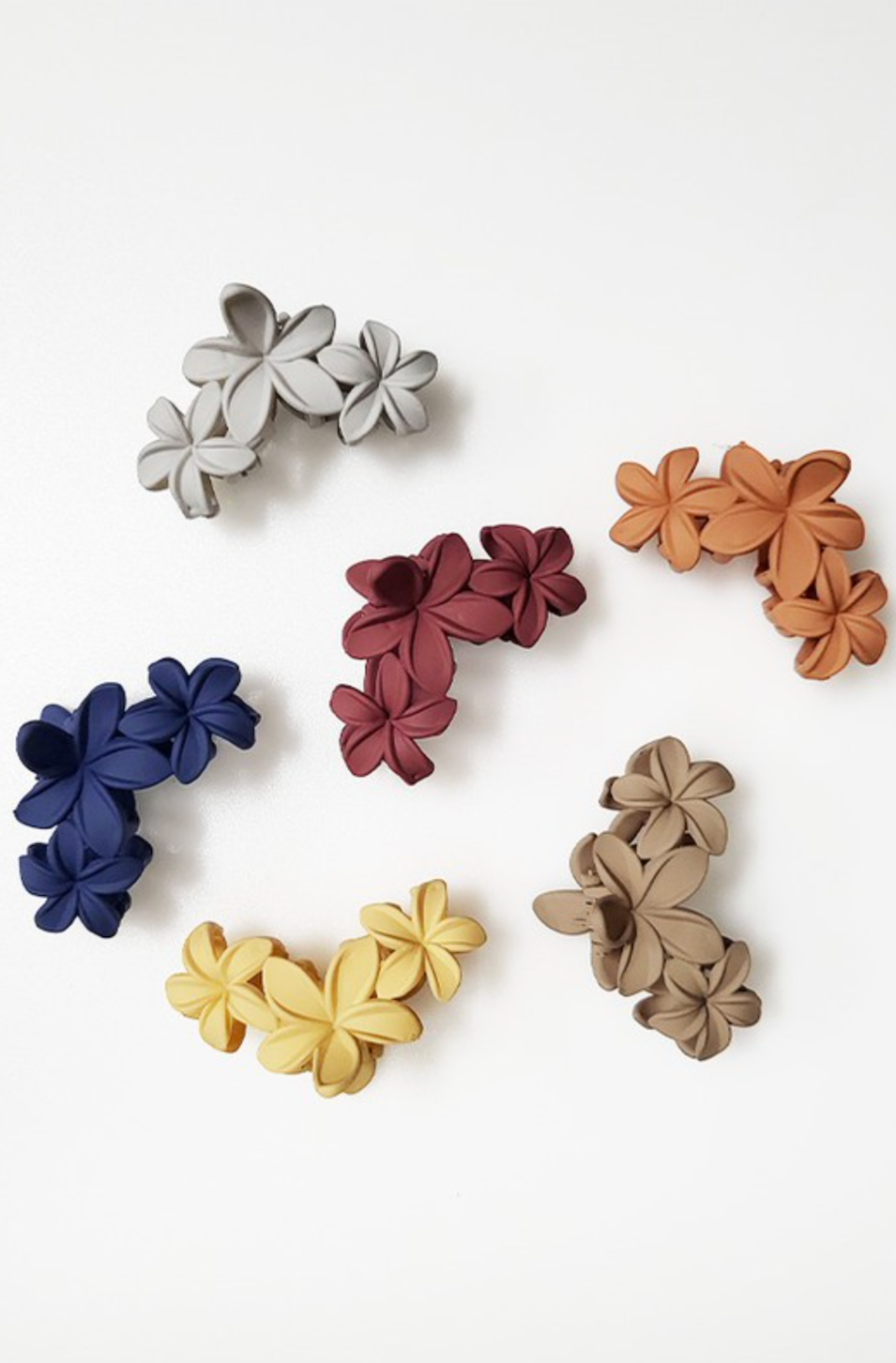 Matte Hair Claw Clip 3 Flower