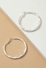 Load image into Gallery viewer, Twisted Hollow Tube Hoop Earrings
